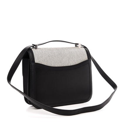 Hermes Swift Toile Constance 24 Black Ecru 3 of 11