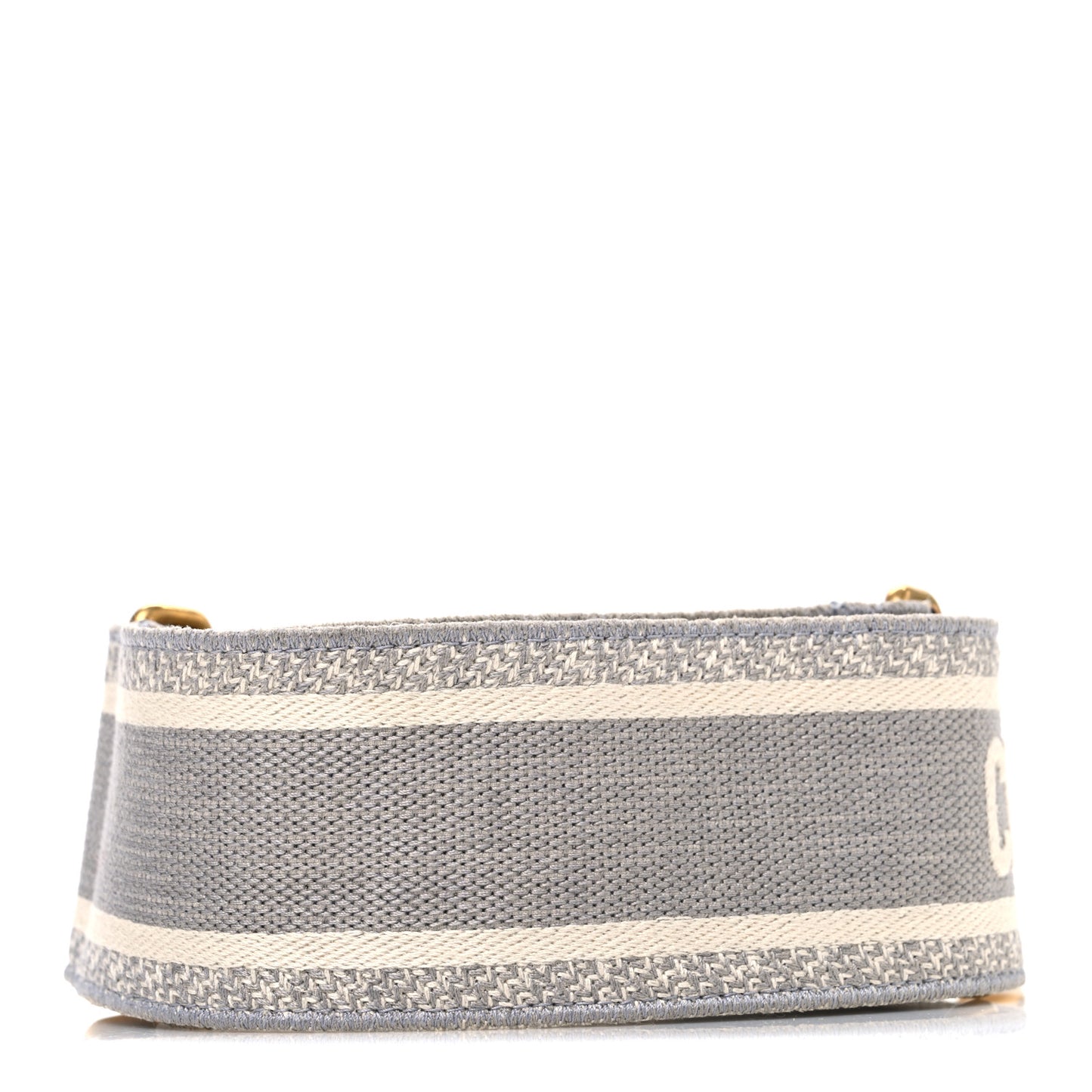 Canvas Embroidered Shoulder Strap Grey