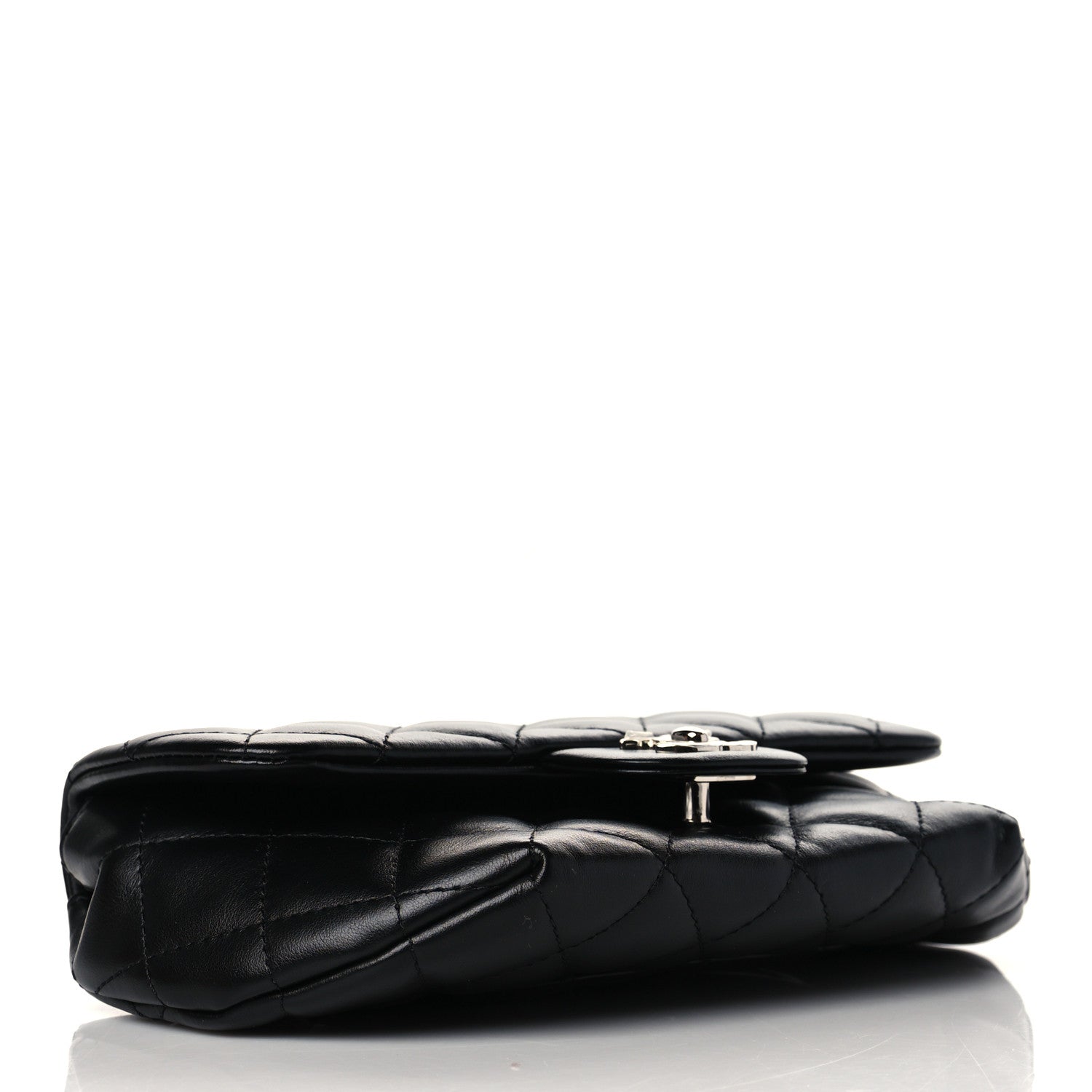 Chanel Calfskin Quilted CC Uniform Flap Belt Bag Black 4 of 10