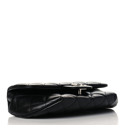Chanel Calfskin Quilted CC Uniform Flap Belt Bag Black 4 of 10