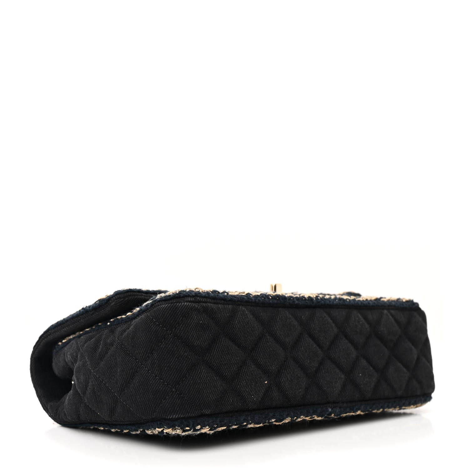 Chanel Denim Braided Medium Flap Bag Black 4 of 11