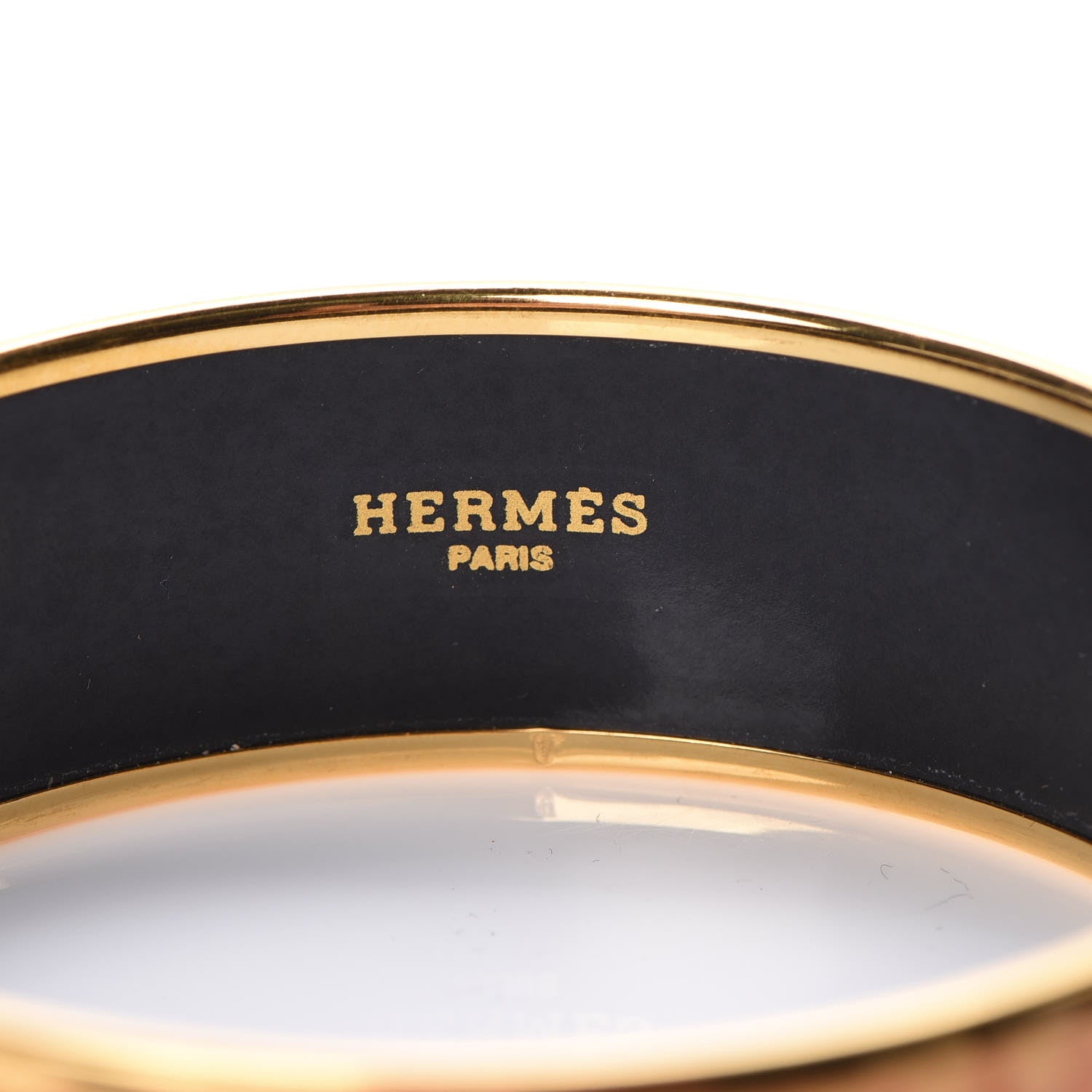 Hermes Enamel Printed Wide Bracelet 70 4 of 5