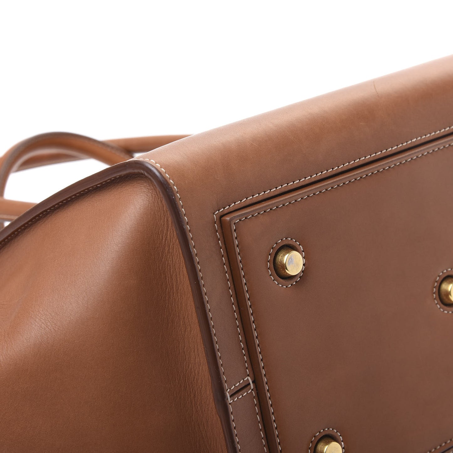 Natural Calfskin Small Tie Knot Tote Tan