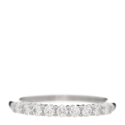 Tiffany Platinum Diamond .25ctw Embrace Half Circle Band Ring 50 5.5 1 of 6