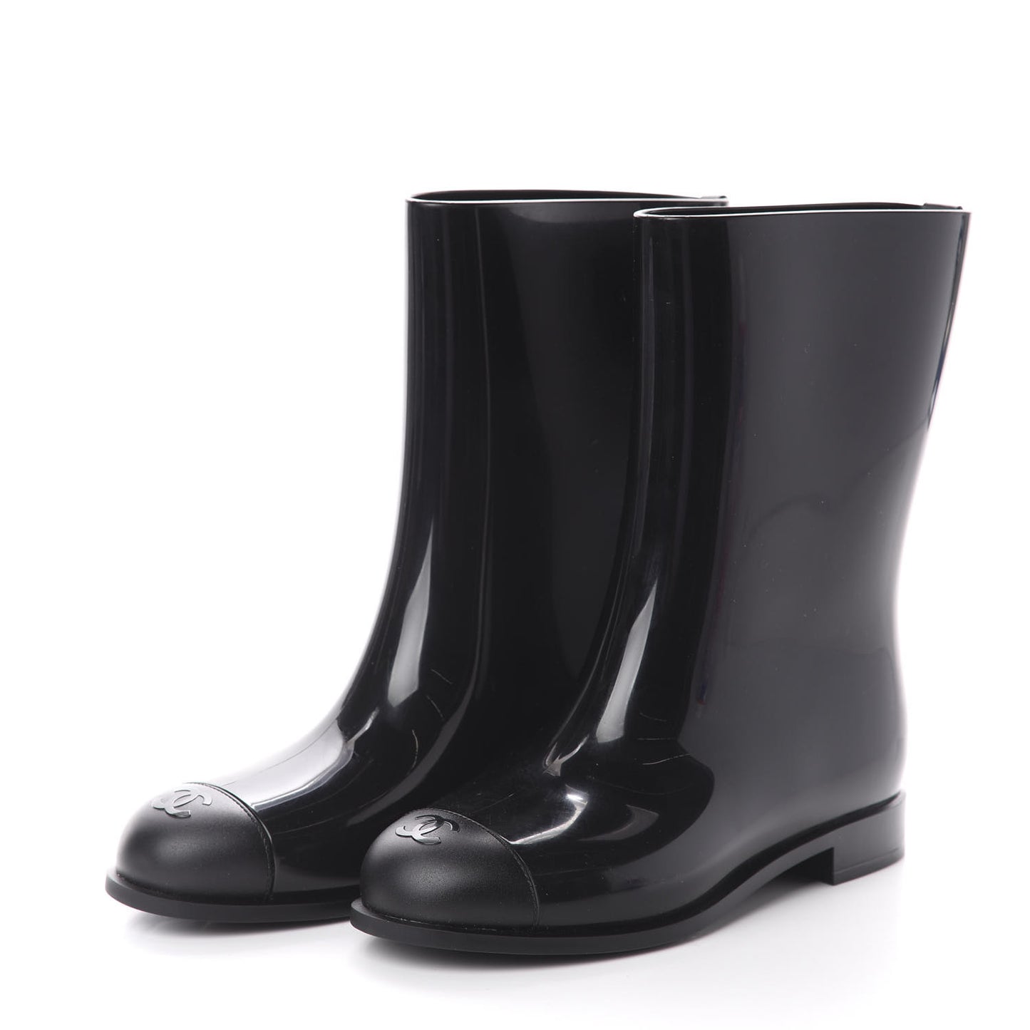 Rubber Rain Boots 36 Black
