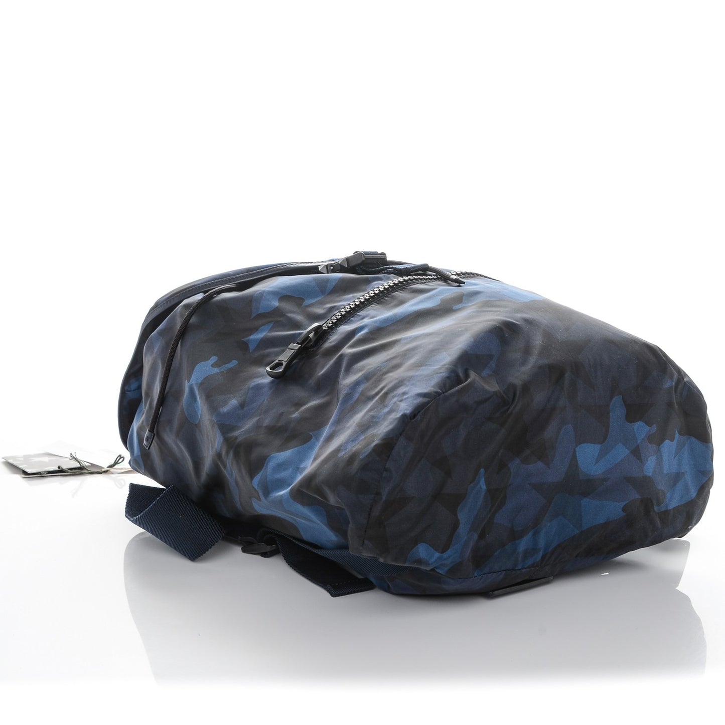 Nylon Printed Camustars Backpack Blue