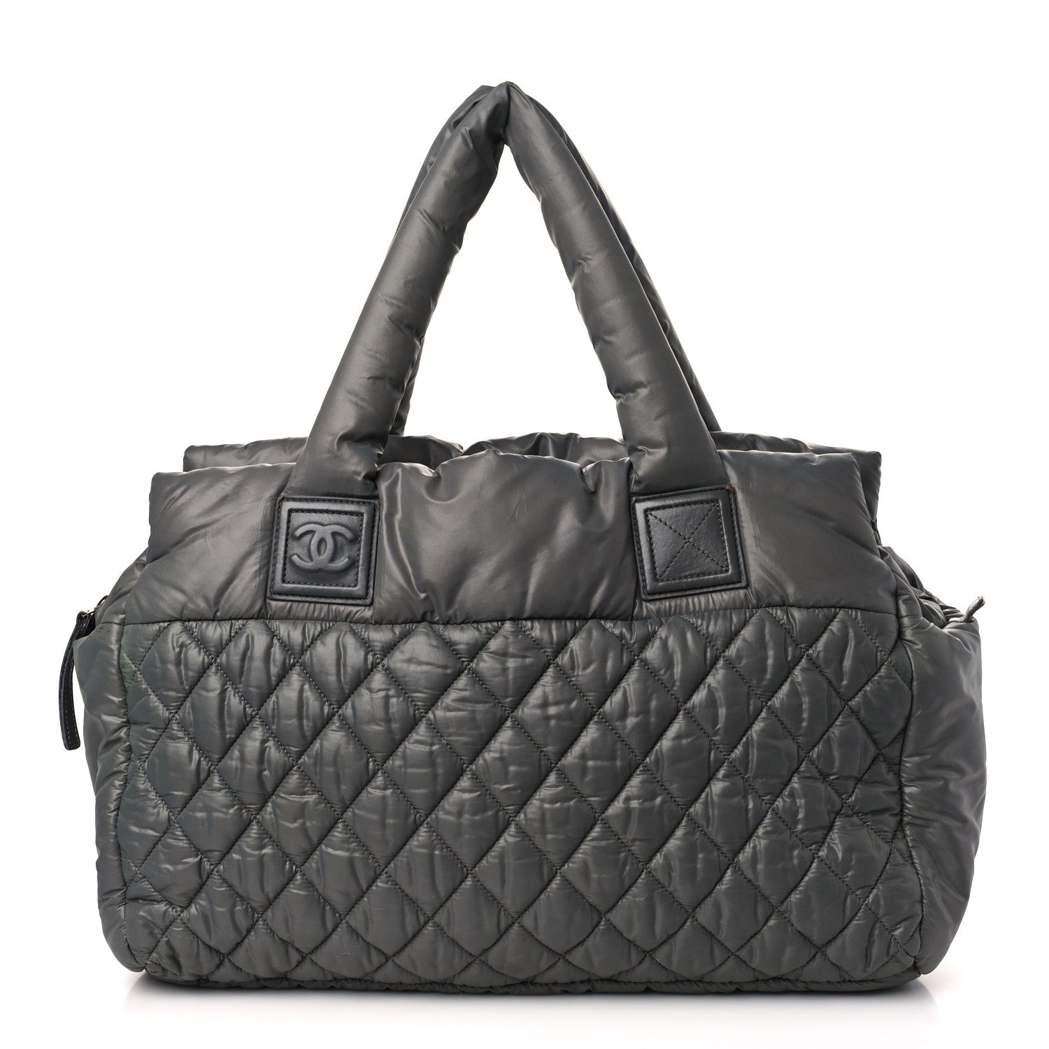 Chanel Nylon Quilted Large Coco Cocoon Reversible Tote Grey 1 of 12