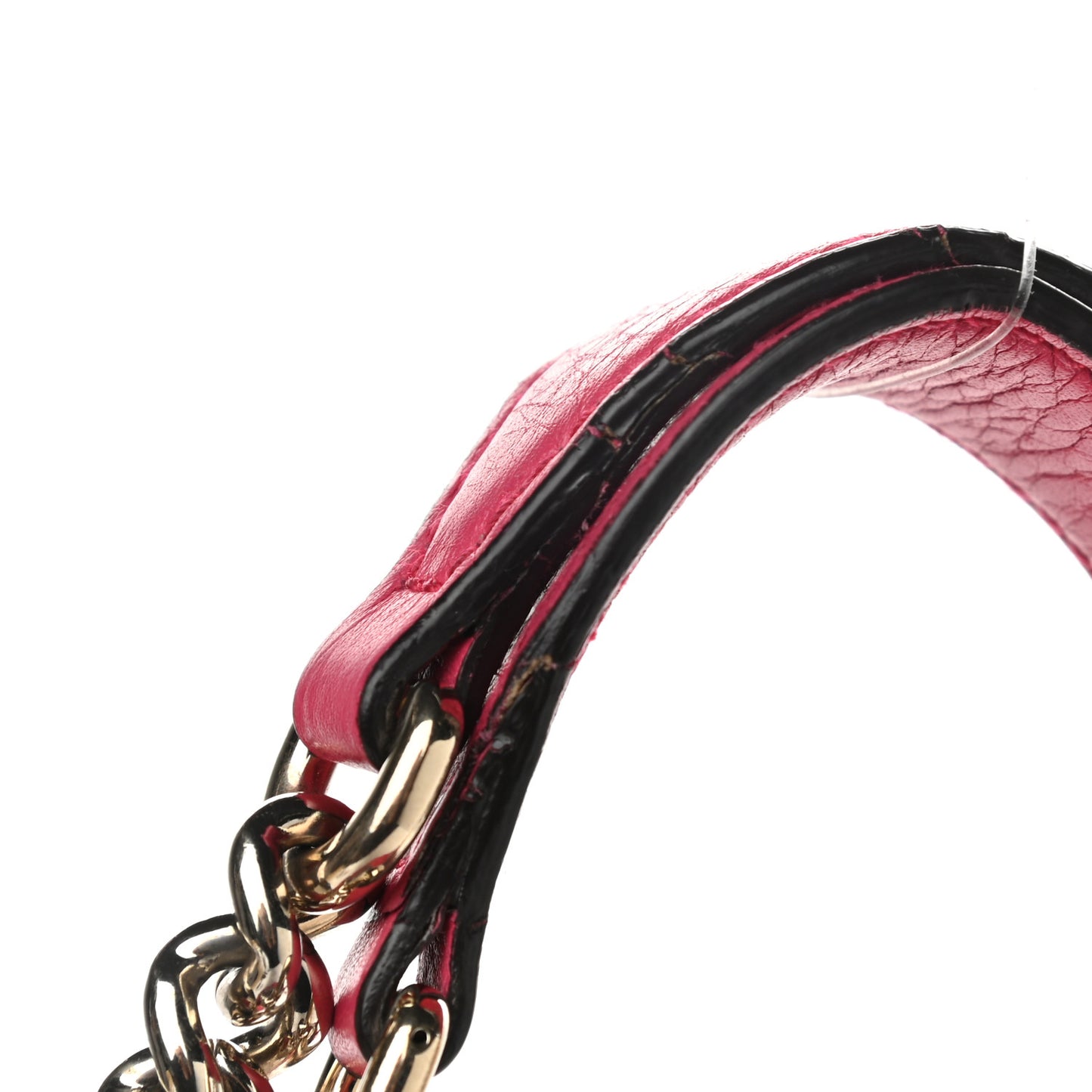 Pebbled Calfskin Medium Soho Chain Shoulder Bag Pink