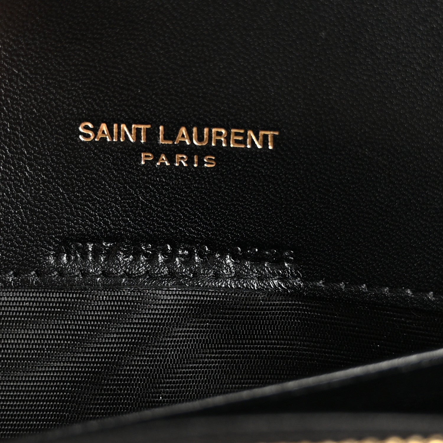 Saint Laurent Smooth Calfskin Nappa Monogram Chain Wallet Black 7 of 13