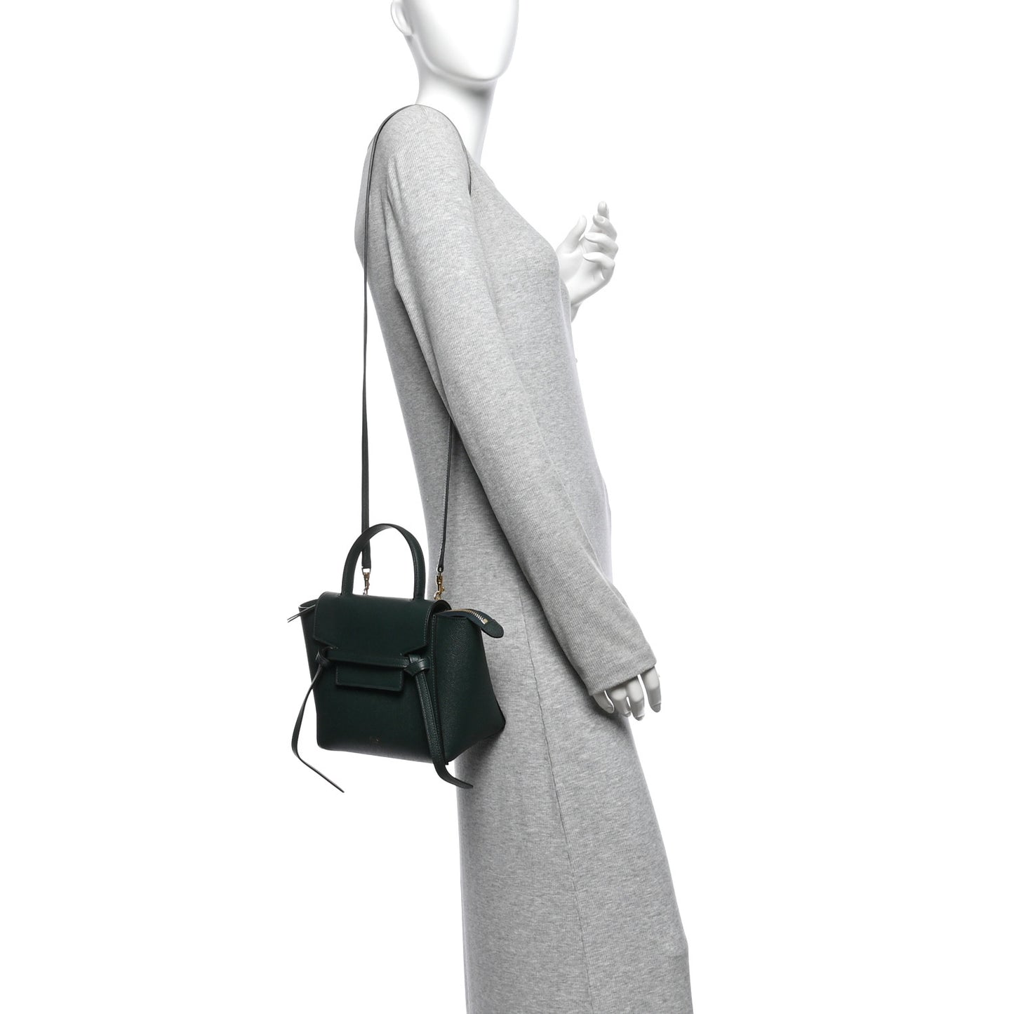 Grained Calfskin Nano Belt Bag Amazone