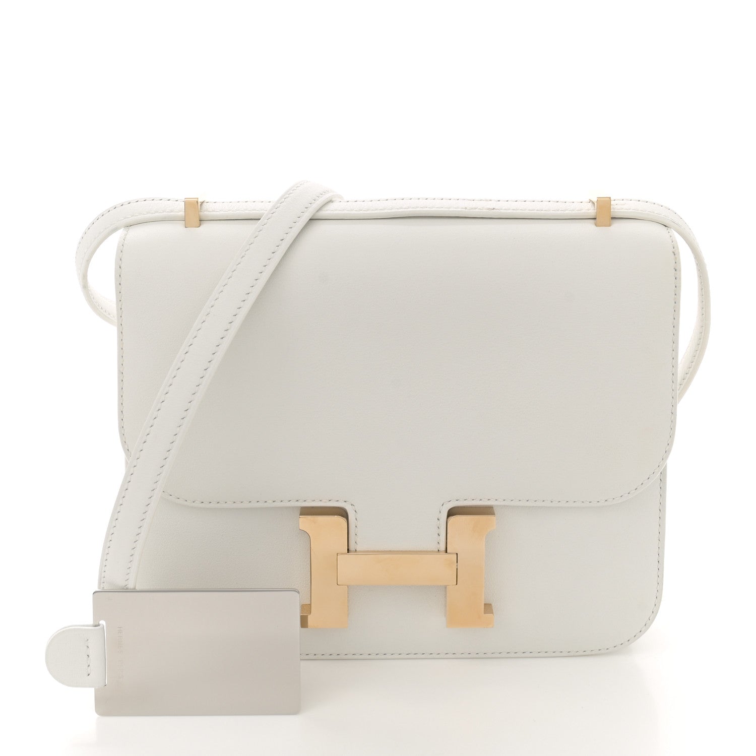 Hermes Swift Constance 18 New White 3 of 14