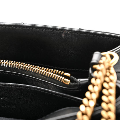 Saint Laurent Calfskin Y Quilted Monogram Small Loulou Chain Satchel Black 12 of 12