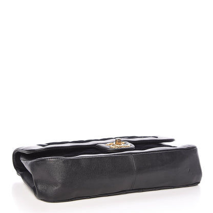 Chanel Metallic Lambskin Velvet Quilted Medium Flap Black 4 of 9