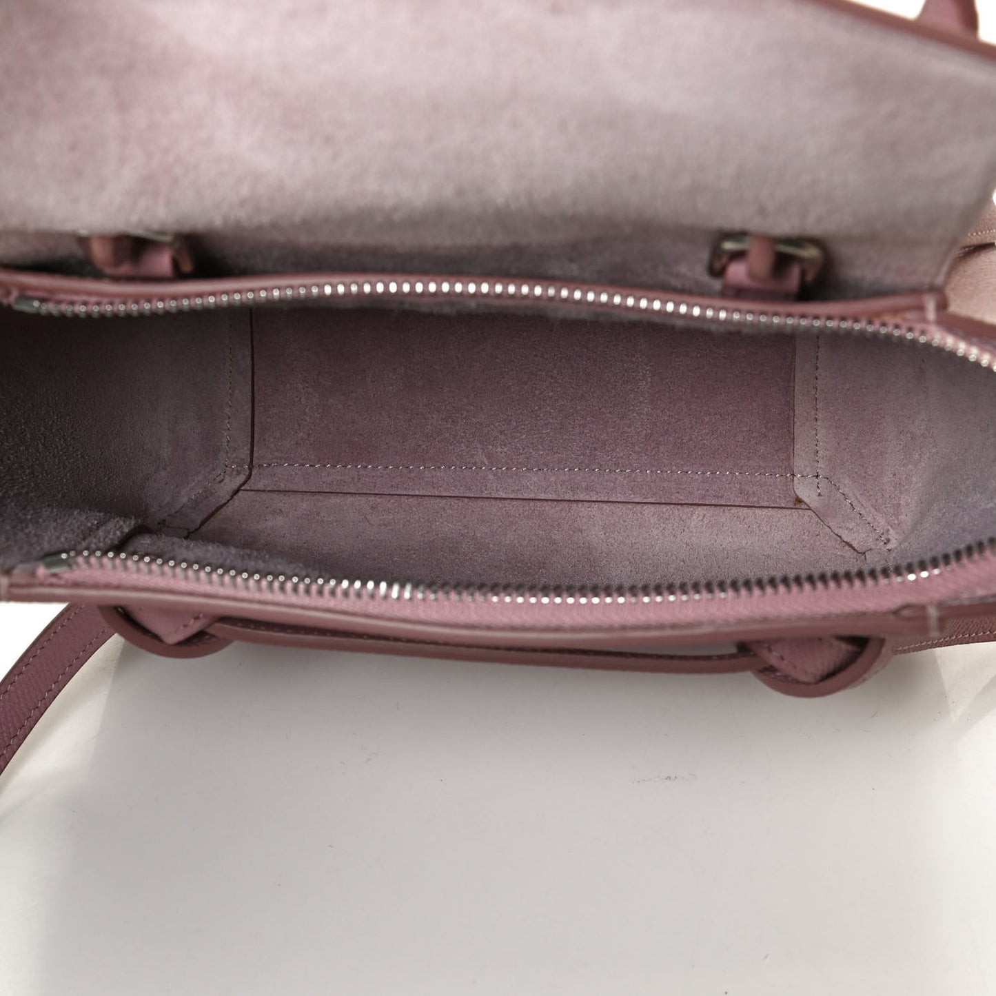 Grained Calfskin Nano Belt Bag Antique Rose