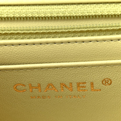 Chanel Lambskin Quilted Mini Rectangular Flap Light Green 6 of 11