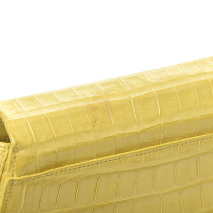 Nancy Gonzalez Crocodile Round Flap Top Crossbody Yellow 11 of 13