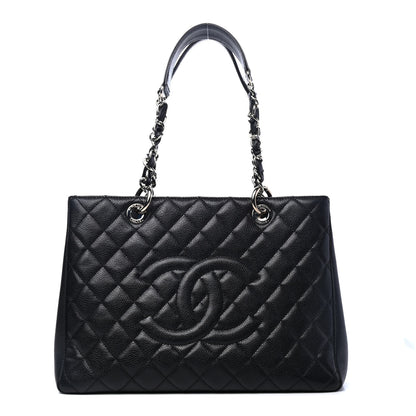 Chanel Caviar Quilted Grand Shopping Tote GST Black 1 of 4