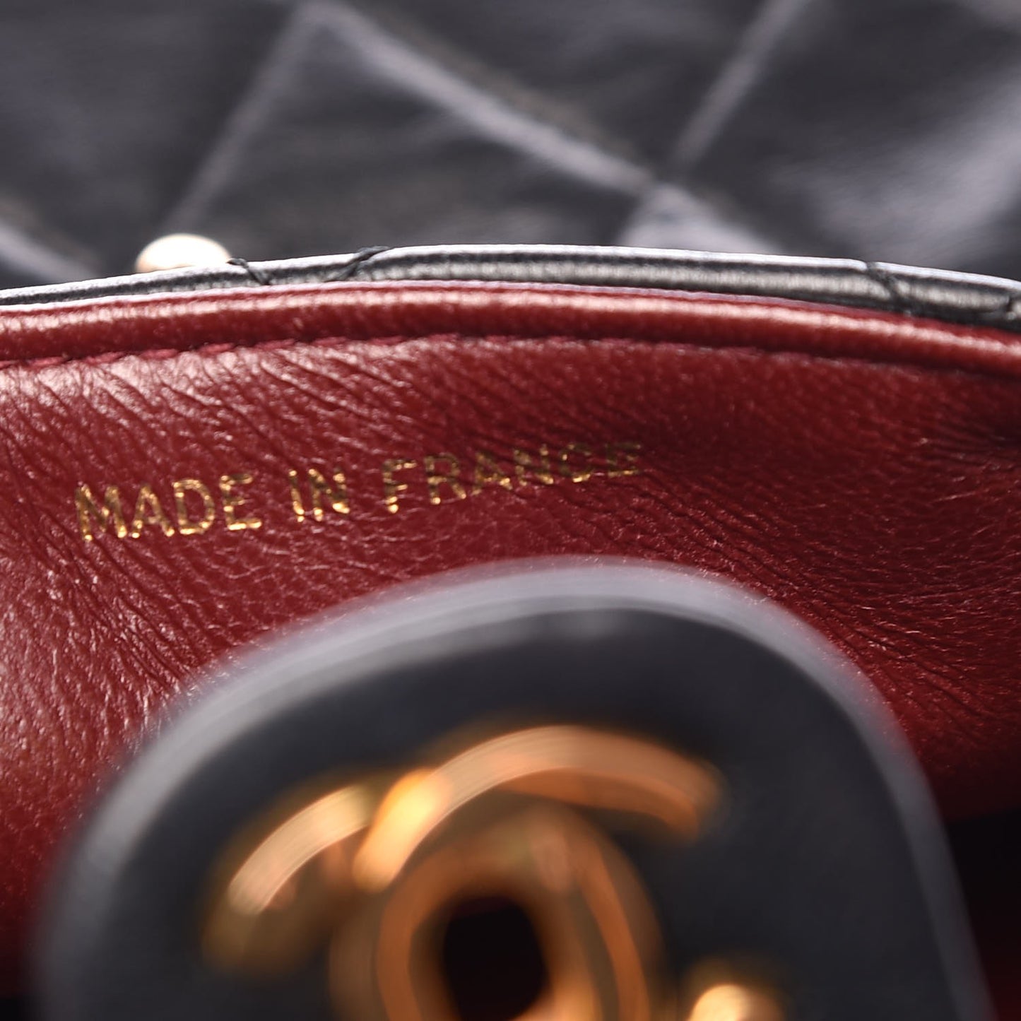 Lambskin Quilted Small Single Flap Black