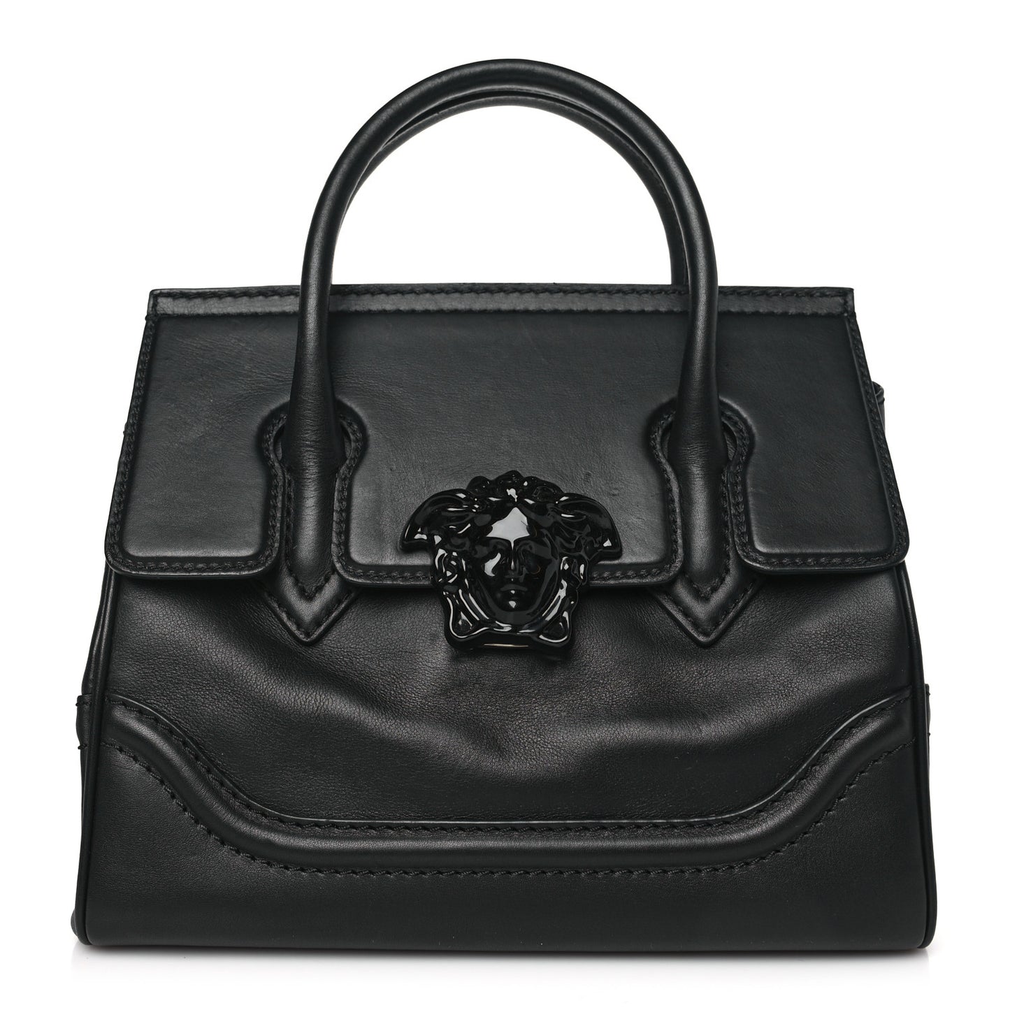 Calfskin Medium Palazzo Empire Bag Black