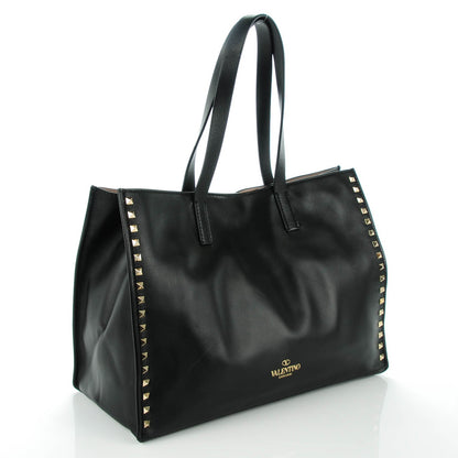 Valentino Garavani Nappa Medium Rockstud Soft Tote Black 3 of 8
