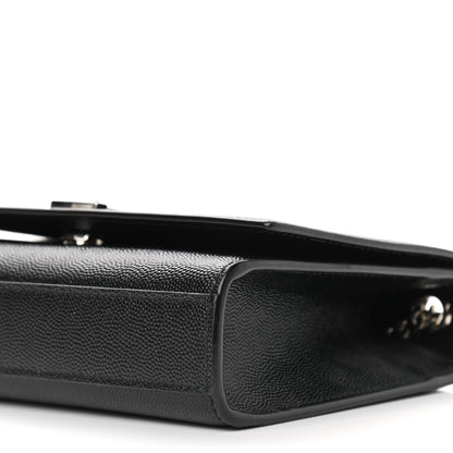 Saint Laurent Grain De Poudre Small Monogram Kate Satchel Black 8 of 8