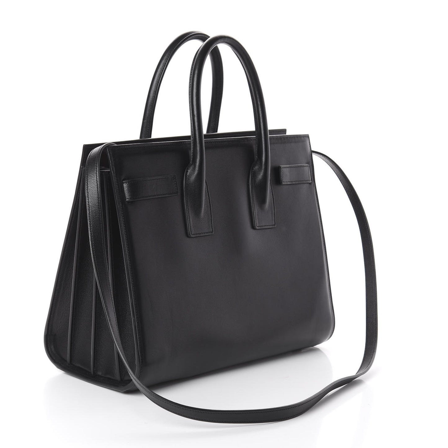 Calfskin Small Sac De Jour Black