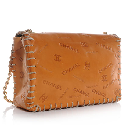 Chanel Embossed Leather XL Jumbo Flap Natural 3 of 9