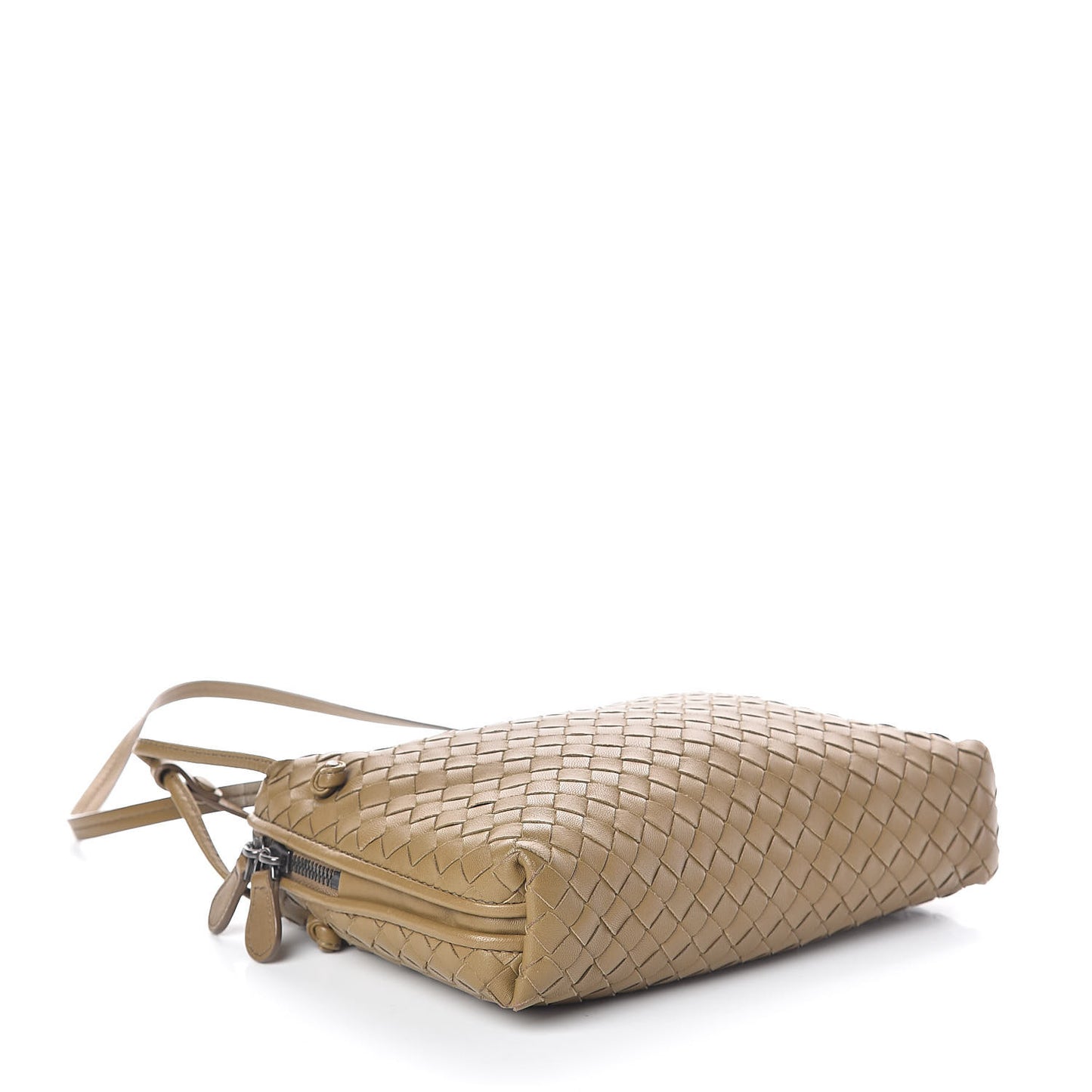 Nappa Intrecciato Pillow Crossbody Messenger Bronze