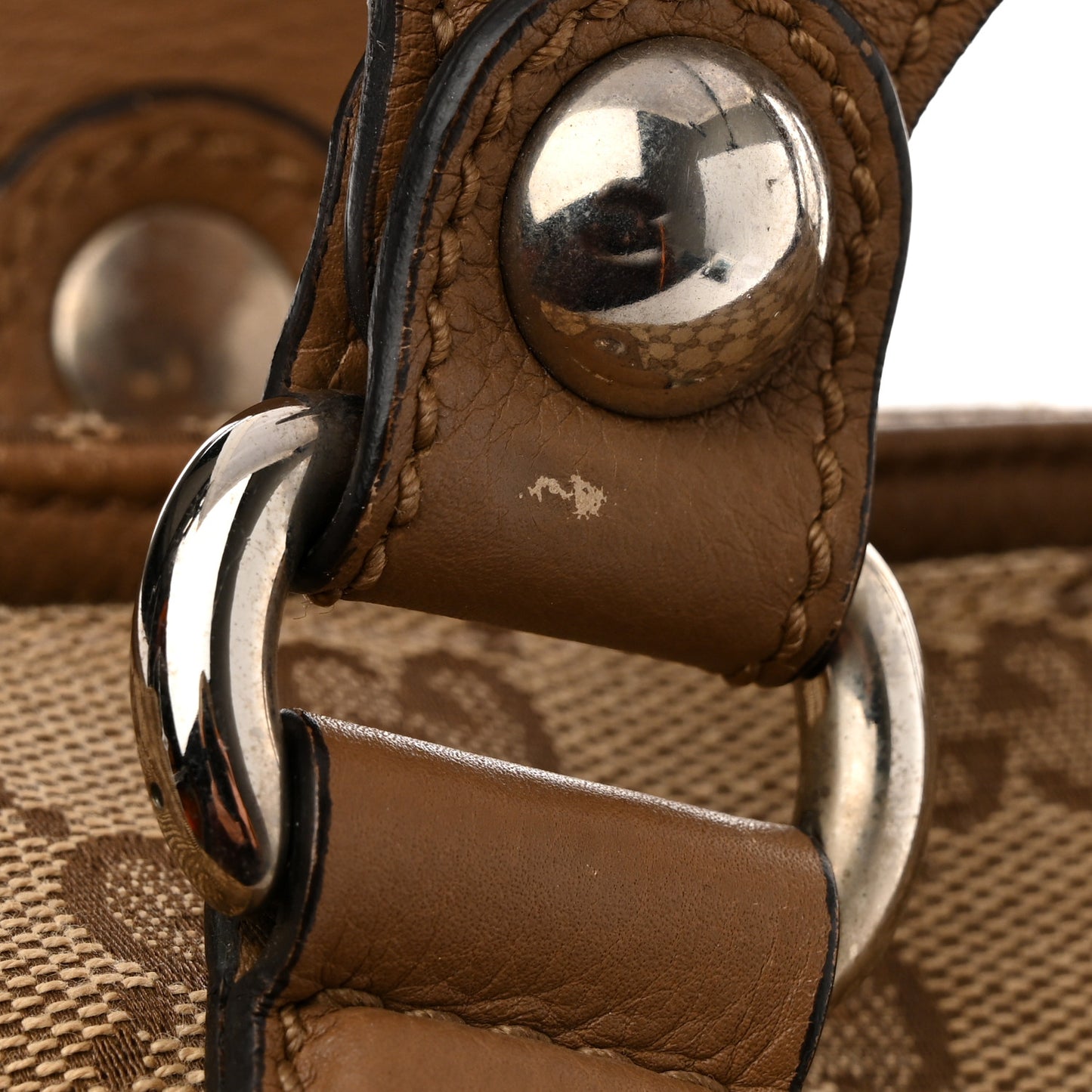 Monogram Medium Icon Bit Tote Light Brown