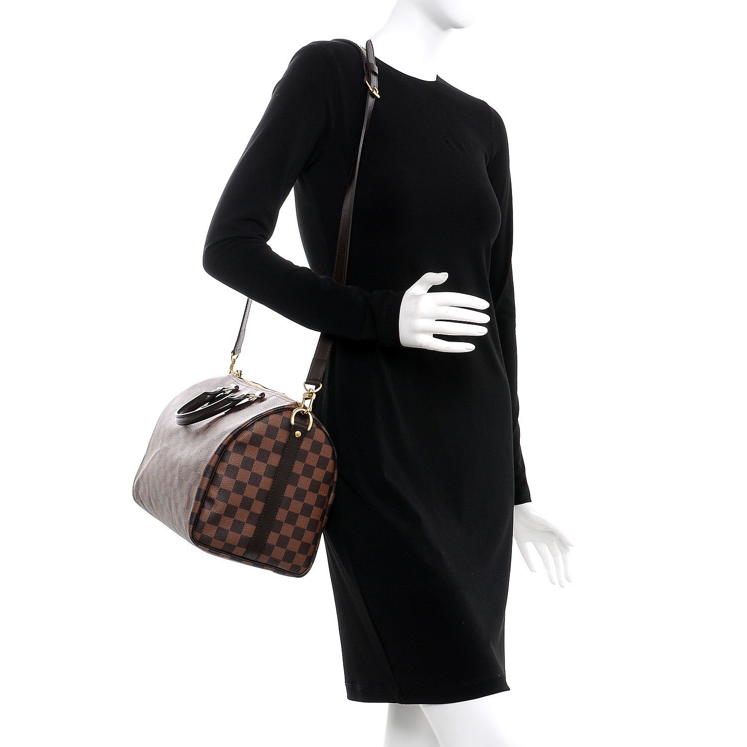Louis Vuitton Damier Ebene Speedy Bandouliere 30 2 of 9