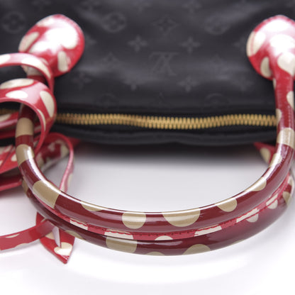 Louis Vuitton Nylon Monogram Kusama Infinity Dots Vertical Lockit Black Red 10 of 11