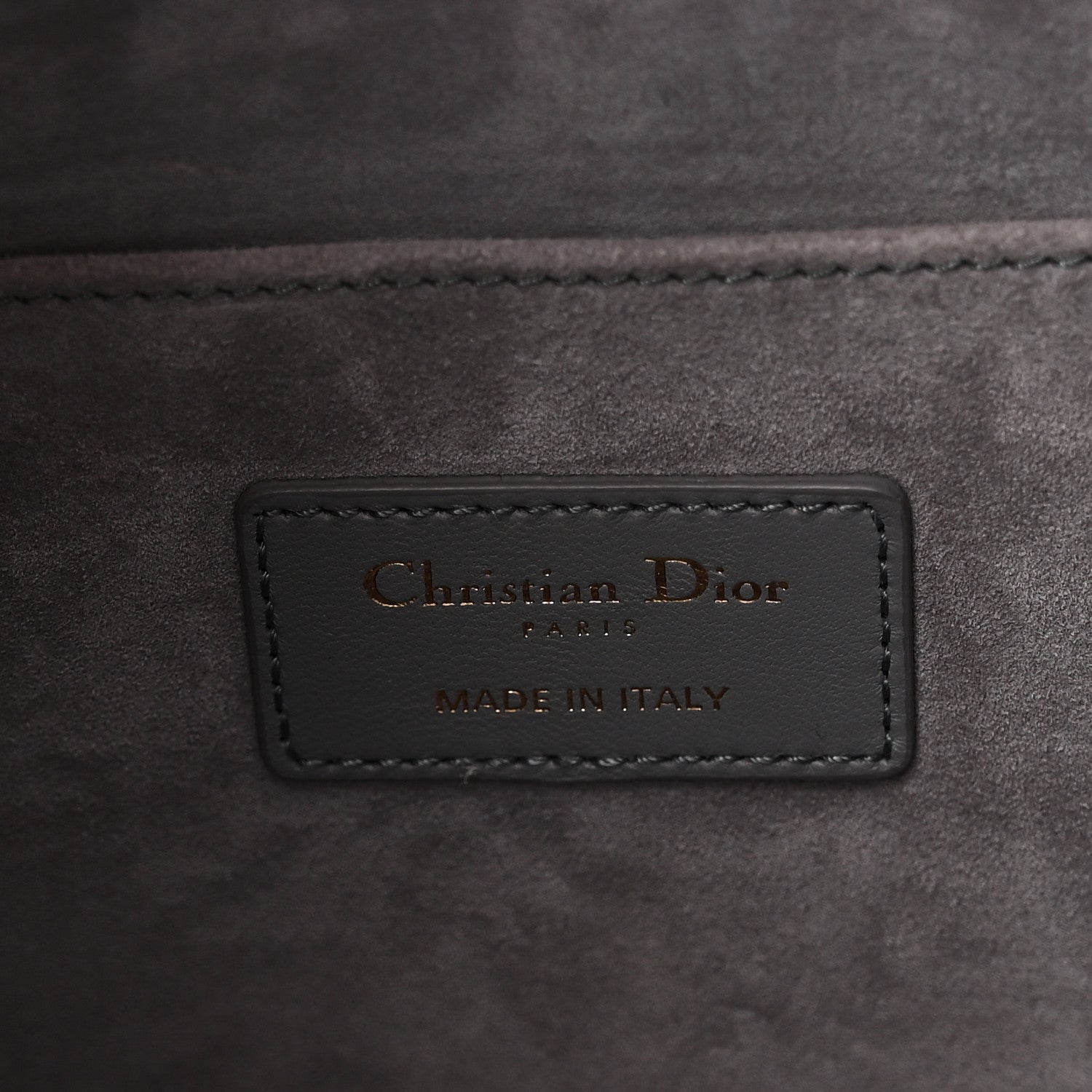 Christian Dior Lambskin Supple Macrocannage Ammi Bag Grey 6 of 9