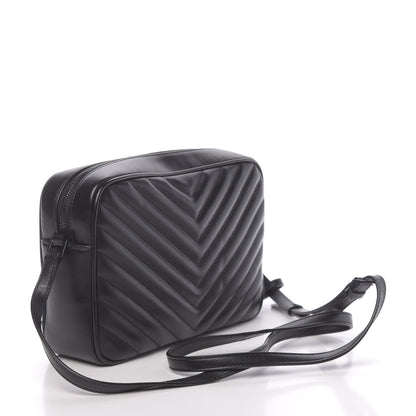 Saint Laurent Calfskin Matelasse Monogram Lou Camera Bag Black 3 of 10