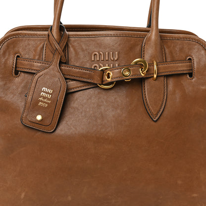 Miu Miu Nappa Medium Aventure Bag Rovere 7 of 9