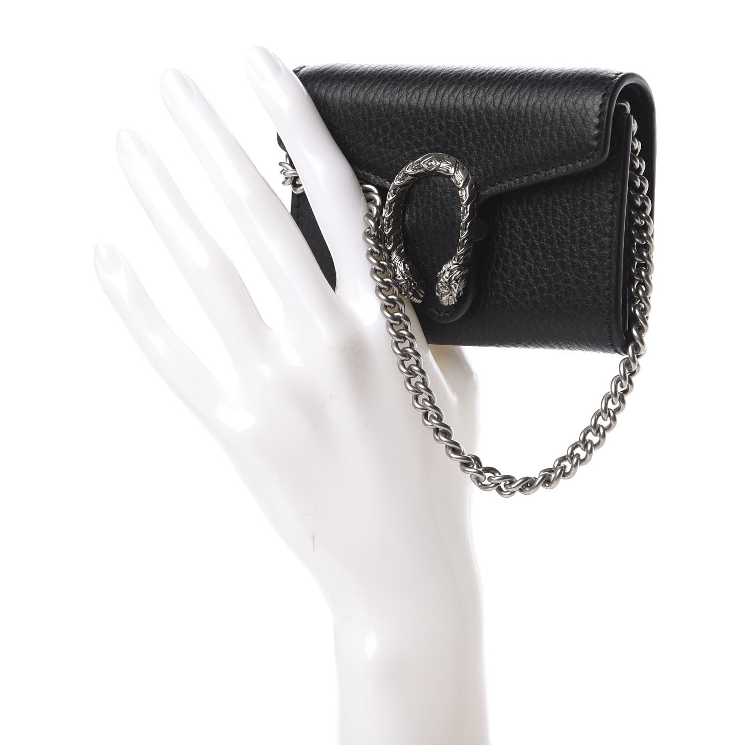Gucci Calfskin Dionysus Coin Purse Black 2 of 7