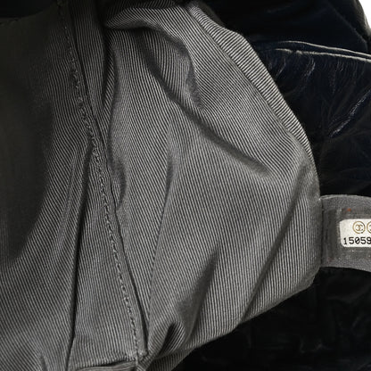 Chanel Calfskin Ultra Stitch Oversize Flap Navy 7 of 10