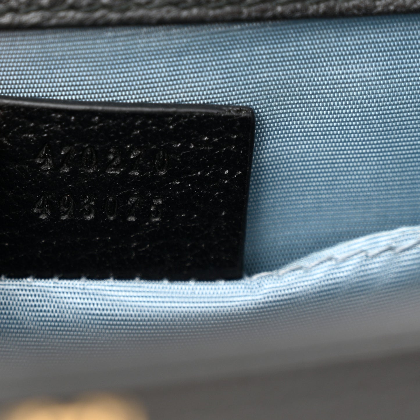 Textured Calfskin Bee Star Print Mini Sylvie Top Handle Bag Black