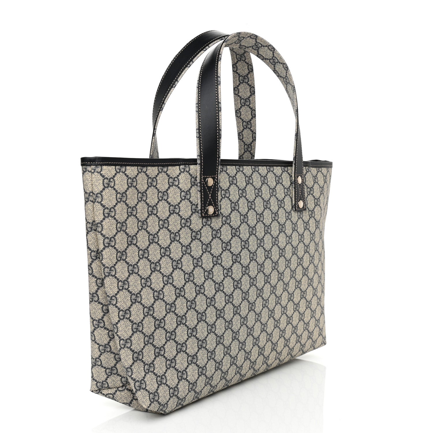 Gucci GG Plus Monogram Medium Signature Web Loop Tote Navy 3 of 10