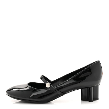 Louis Vuitton Patent Uniformes Silhouette 40mm Pumps 39 Black 1 of 9