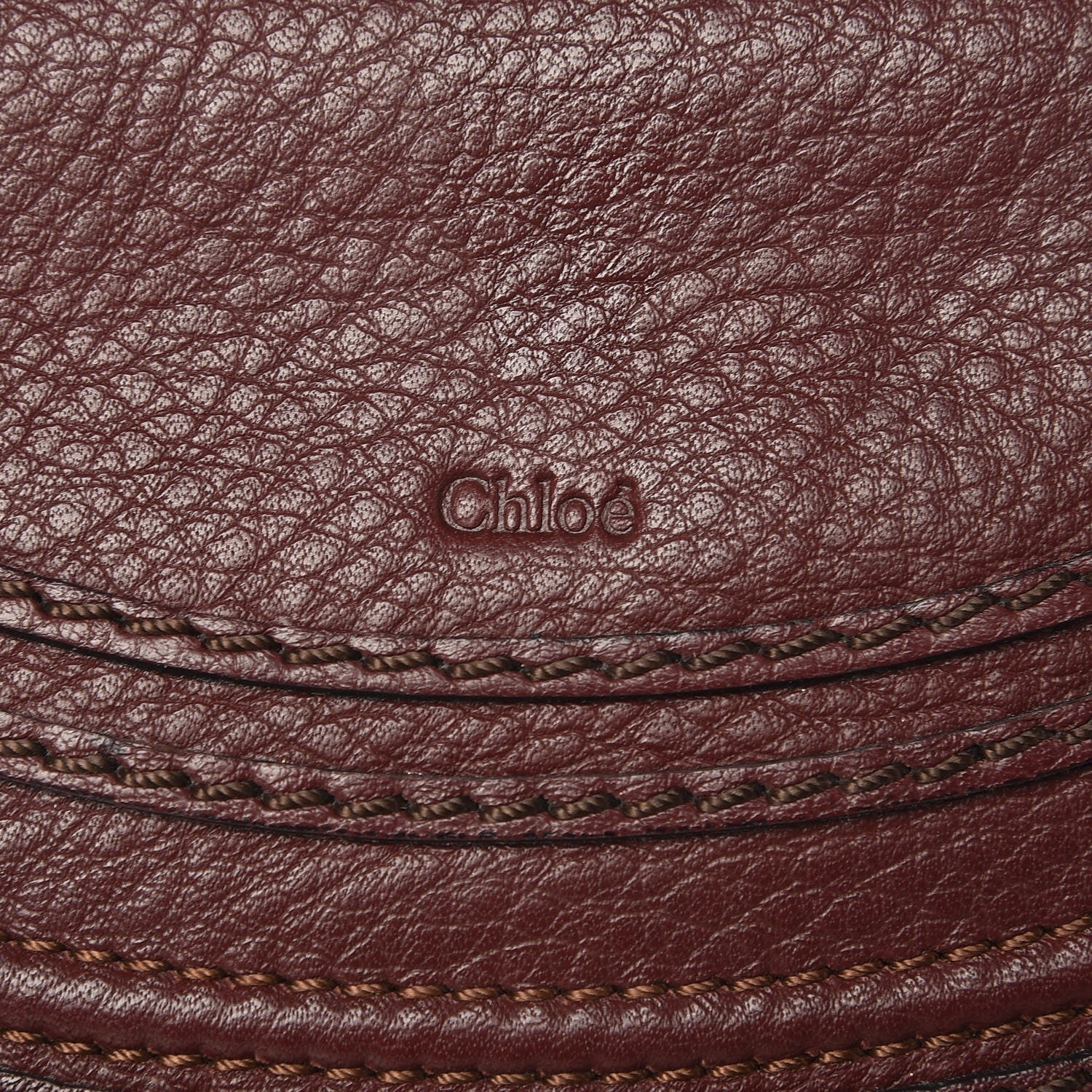 Chloe Calfskin Marcie Pochette Crossbody Bag Wine Purple 6 of 10