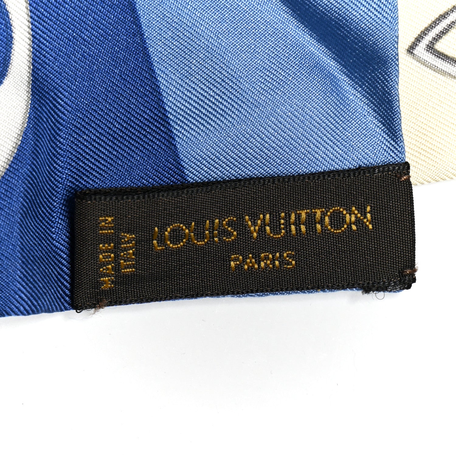 Louis Vuitton Silk Champs Elysees Bandeau Blue 3 of 3