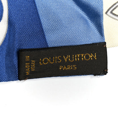 Louis Vuitton Silk Champs Elysees Bandeau Blue 3 of 3