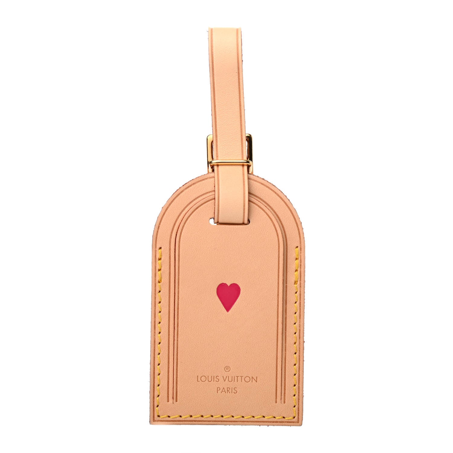 Louis Vuitton Vachetta Heart Luggage Tag 1 of 4