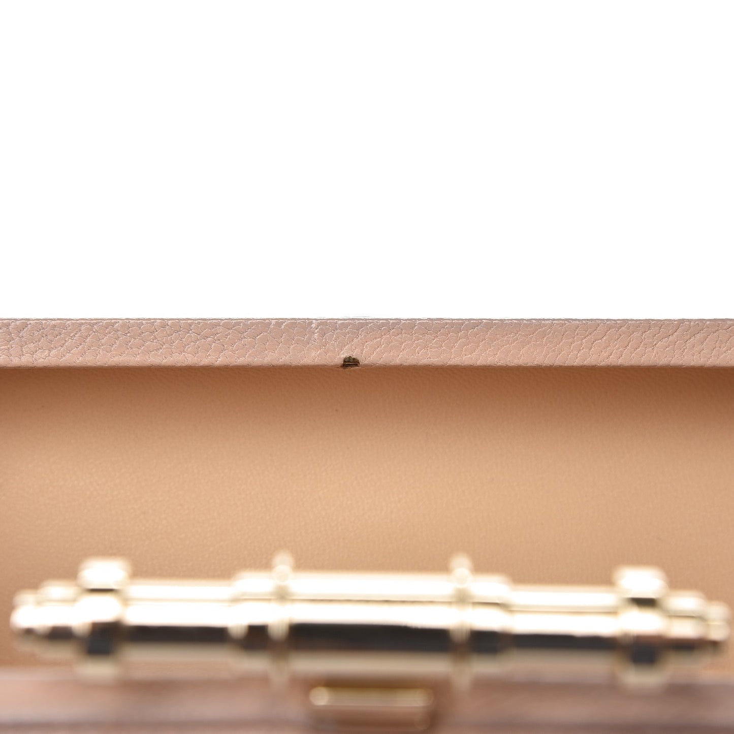 Sugar Goatskin Obsedia Minaudiere Clutch Nude Pink