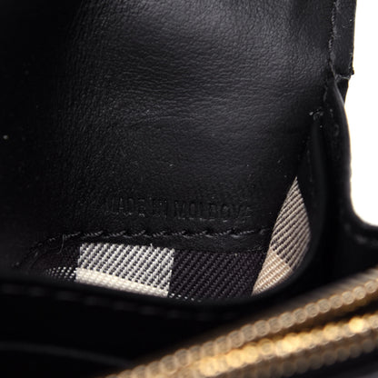 Burberry Grain Calfskin Continental Flap Wallet Black 7 of 11