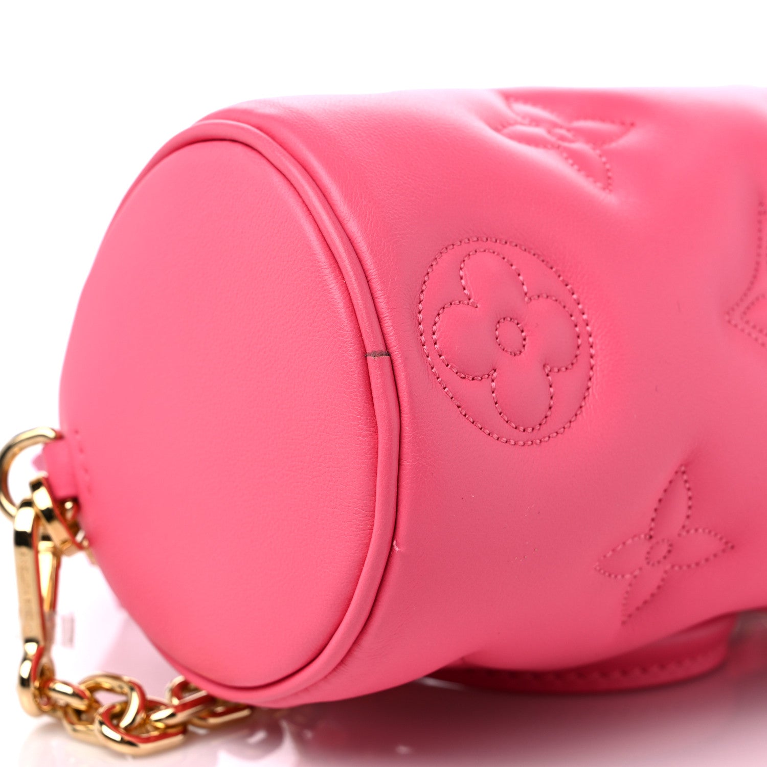 Louis Vuitton Calfskin Bubblegram Papillon BB Dragon Fruit 7 of 8