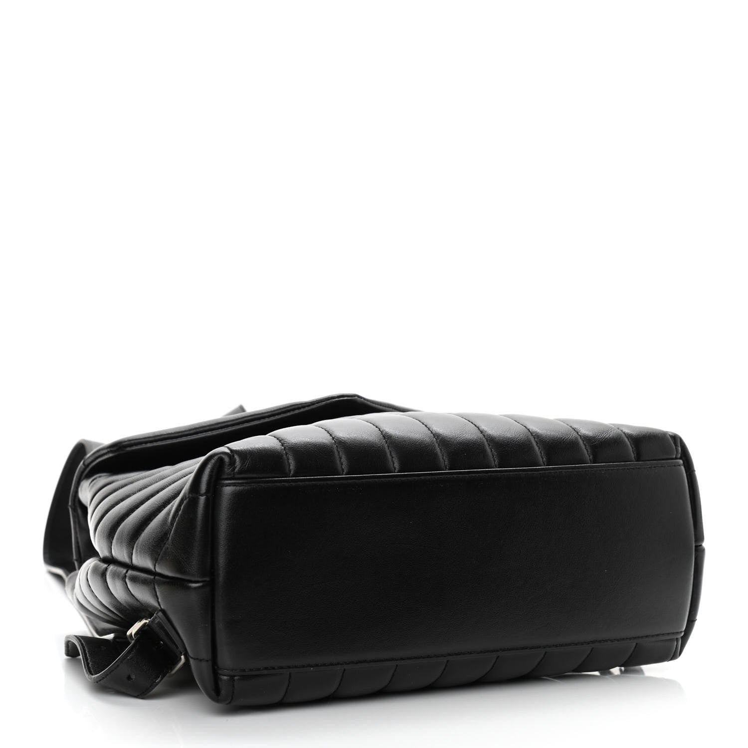 Saint Laurent Calfskin Y Quilted Monogram Small Loulou Backpack Black 4 of 12