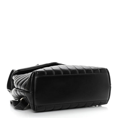 Saint Laurent Calfskin Y Quilted Monogram Small Loulou Backpack Black 4 of 12