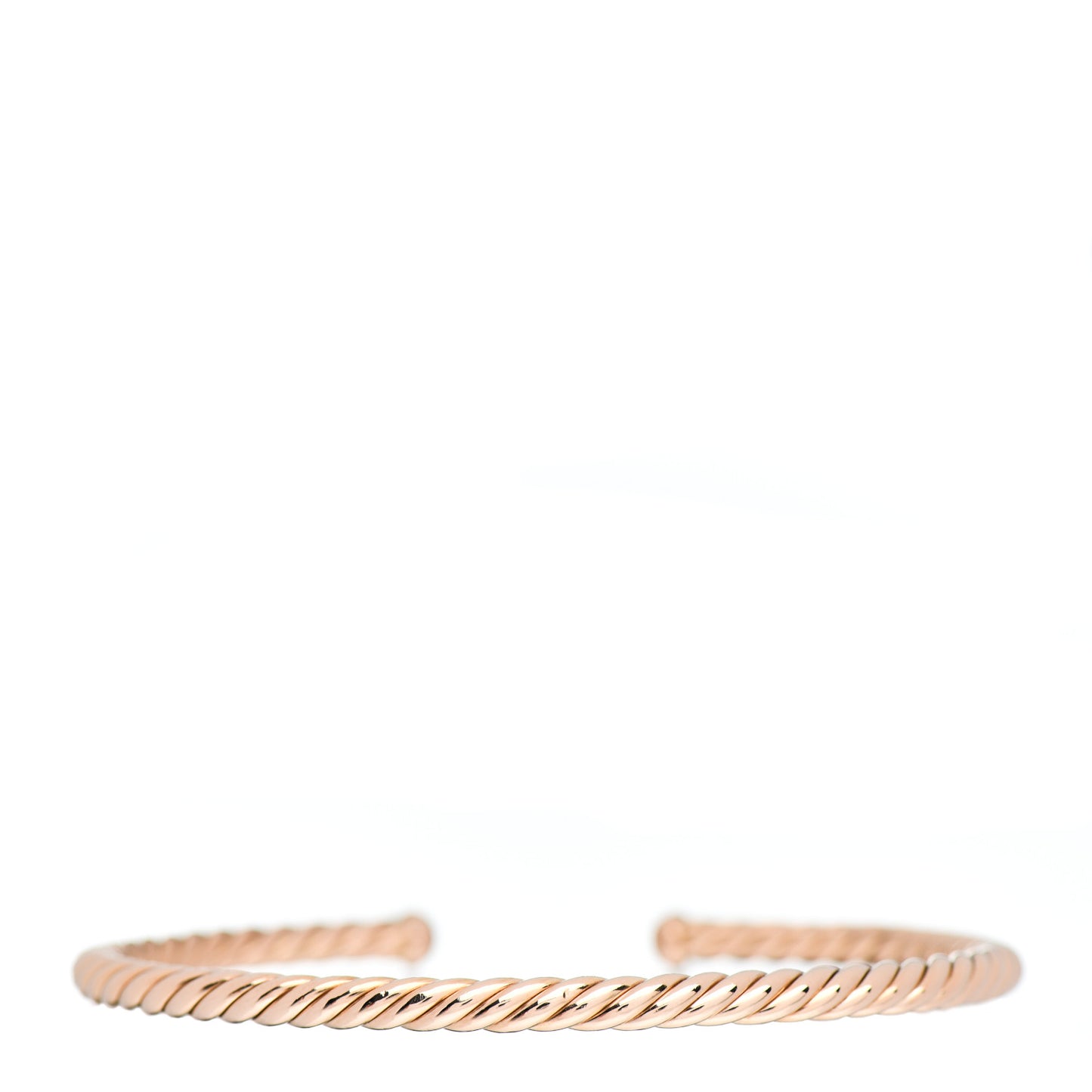 18K Rose Gold 4mm Cablespira Bracelet
