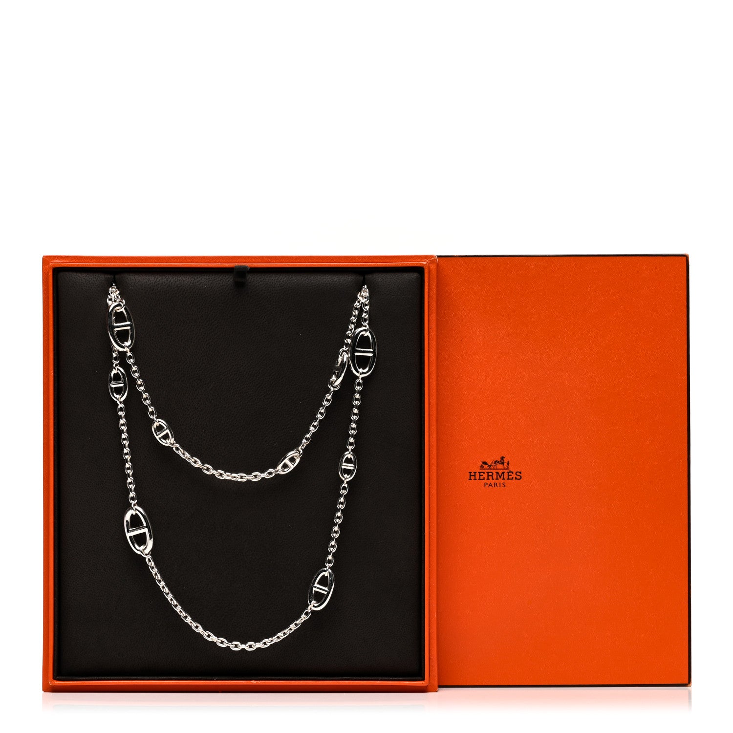 Hermes Sterling Silver Farandole Necklace 120 6 of 6